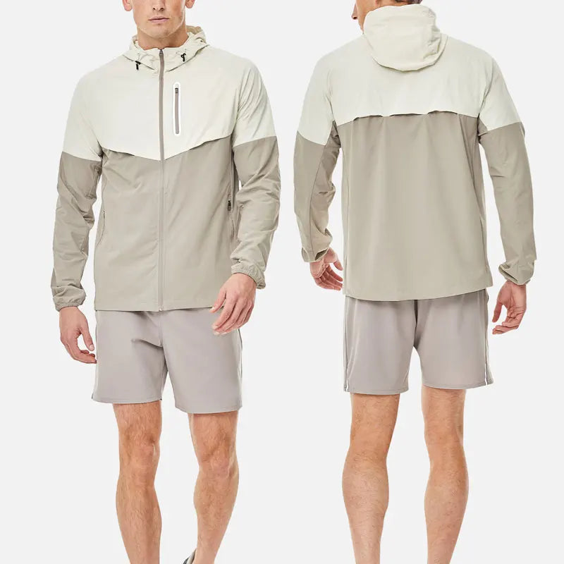 New Arrival Four-way Stretch Woven Panels Tracksuit  Front and Back Vents Chest Zipper Pocket  Elasticated Waistband Tracksuit