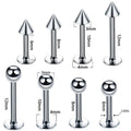 ASTM F136 Titanium Stud Lip Piercing Labret Fashion Earring Piercing With Sharp and Ball Piercing Body Jewelry