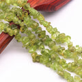 Wholesale Natural Peridot Crystal Bead Strand 7-8mm Chips Stone Beads for Jewelry Making 34" Length