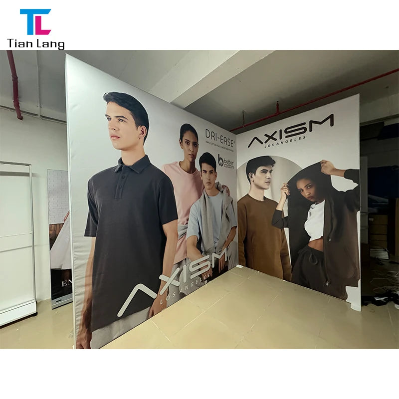 3x6ft Aluminum Frame Seg Frameless Display Portable Reusable Easy Install Trade Show Booth Indoor Advertising Light Box Stand