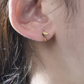 18K Gold Plated Sterling Silver 925 Classic French Needle Butterfly Cuff Huggie Earrings Fashionable Custom Pure Silver Ear