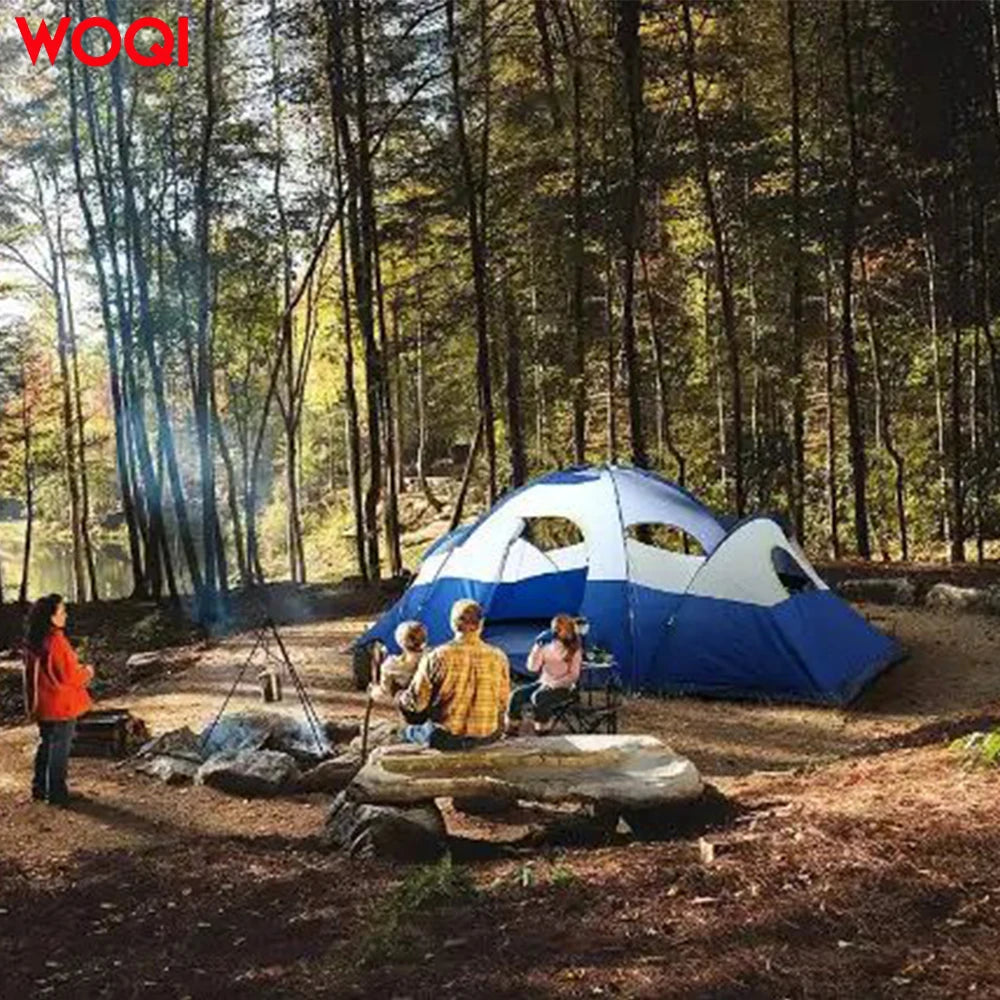 Woqi Portable Big Space Tents Camping Free Sample 8 Person Camping Tents