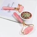 DIY Top Quality Natural Jade Gua Sha Set In Emerald Green Pink For Puffy Eyes And Dark Circles - FSA Eligible Rose Quartz Roller