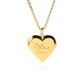 Women Girls Locket Necklace Stainless Steel Plated 18K Gold Photo Lockets Hold Picture Personalized Gift Custom Love Heart Image