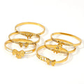 2025 New Design Luxury Stainless Steel Bowknot Bracelets Inlaid With Zircon 18K Gold Plated Bangles Fashion Jewelry for Women