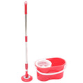 DOOSO Floor Cotton 360 Degree Rotary Mop Commercial Microfiber Mop Head Heavy Duty Handfree Spinning Mop and Bucket Set Cleaner