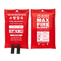 For CE Certified 1.2m X 1.8m Portable Camping & BBQ Fire Blanket Lightweight & Compact Emergency Survival Kit