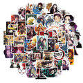 50Pcs New Style Demon Slayer Anime Sticker Label for Children Skateboard Luggage Laptop Phone Graffiti Cartoon Stickers