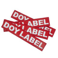Clothes Embroidery Badges Wholesale Overcoats Design Custom Patches With 3D Brand Logo