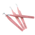Professional Volume Tweezers Fiber Tips Tweezers Special for Eyelashes Extensions Tweezers