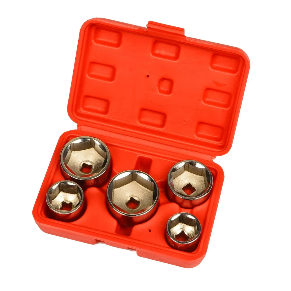 WZAUTO High Quality Durable Truck Socket Wrench Tools 5pc Deep Impact Heavy Duty Socket Set 3/4