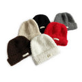New Design Premium Autumn and Winter Warm Fluffy 3D Embroidery Travel Hat Korean Cute Kids Cuff Beanie Unisex 2-8 Years Old