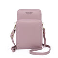 Korean Version of Fashion Large Capacity Multi Card Vertical Mobile Phone Bag Pu Leather Mobile Phone Bag Female Crossbody