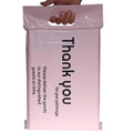 Custom Courier Delivery Poly Pink Mailer Shipping Clothing Poly Bags Ldpe Thank You Mailing Postal Bag With Handle