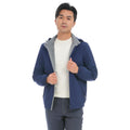 2023 Bosha Men's Custom Nylon Reversible Jacket Casual Style With Stand Collar and Zipper Closure for Autumn Solid Pattern