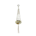 New Bohemian Style 6-Inch Disco Ball Flower Pot with 3.61ft Hanging Rope Hooks Chain for Indoor and Outdoor Use for Home Garden