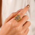 European American Popular Month Rings Versatile Diamond Birthstone Rings Fashionable Simple Stainless Steel Rings for Women