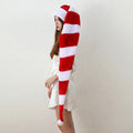 Factory Price Long Christmas Santa Hat Overlength Plush Christmas Decoration Xmas Long-tail Hat