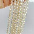 White Freshwater Pearl Necklace 3-12mm Shaped 1A-5A Quality Strands Real Freshwater Pearl Loose Pearls Wholesale Price