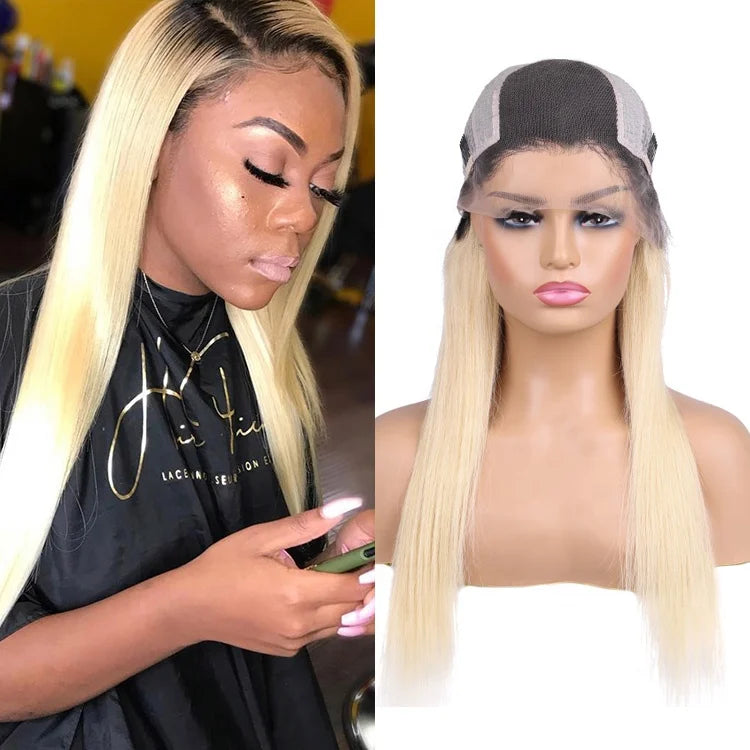 1B613 210D Drop Shipping Thin HD 13x4 Indian Straight Human Hair He Lace Frontal Wigs Wholesale Undetectable Lace Frontal Wigs