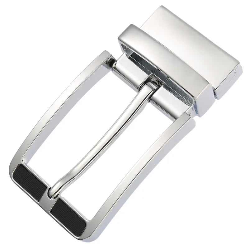 New Pin Buckle for Belt With Holes Alloy Reversible Buckles 35MM LQbelt Factory OEM Custom Logo Wholesale Stock