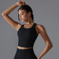 Slim Fit Gym Workout Cropped Sleeveless Shirts Quick Dry Blank Women Sports Fitness Yoga tank Tops