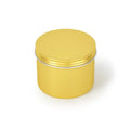 Custom 150ml 5oz Gold Cosmetic Aluminum Can Round Jar Christmas Metal Candle Container Metal Tin Box