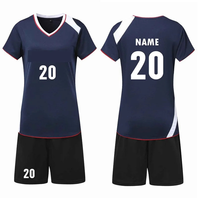 A525 Unisex Custom Logo Volleyball Jersey Shirt Breathable Short Sleeve Sport Set for Youth