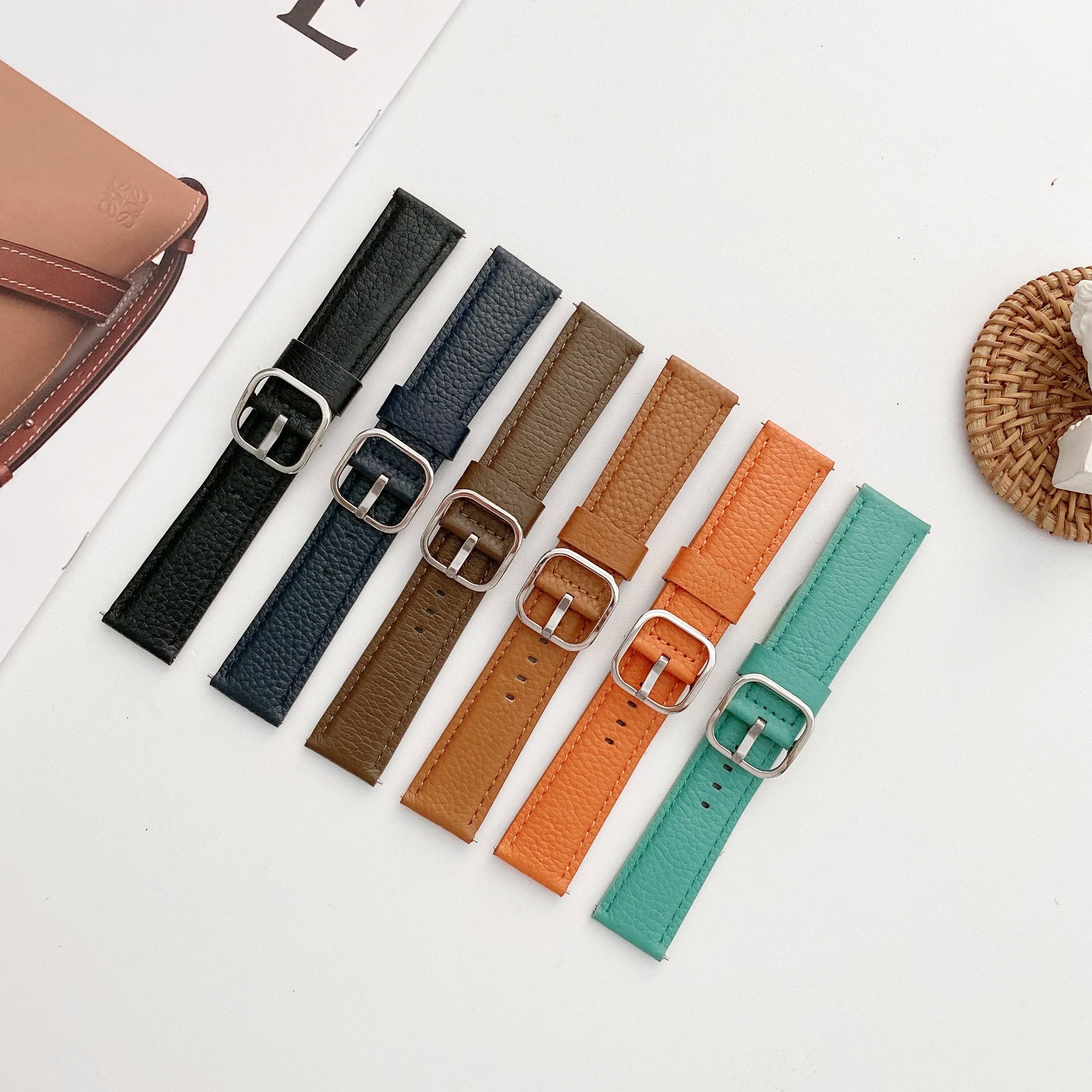 Forwelleny Custom Genuine Watches 20mm 22mm Luxury Smart Straps Leather Watch Strap Accessories