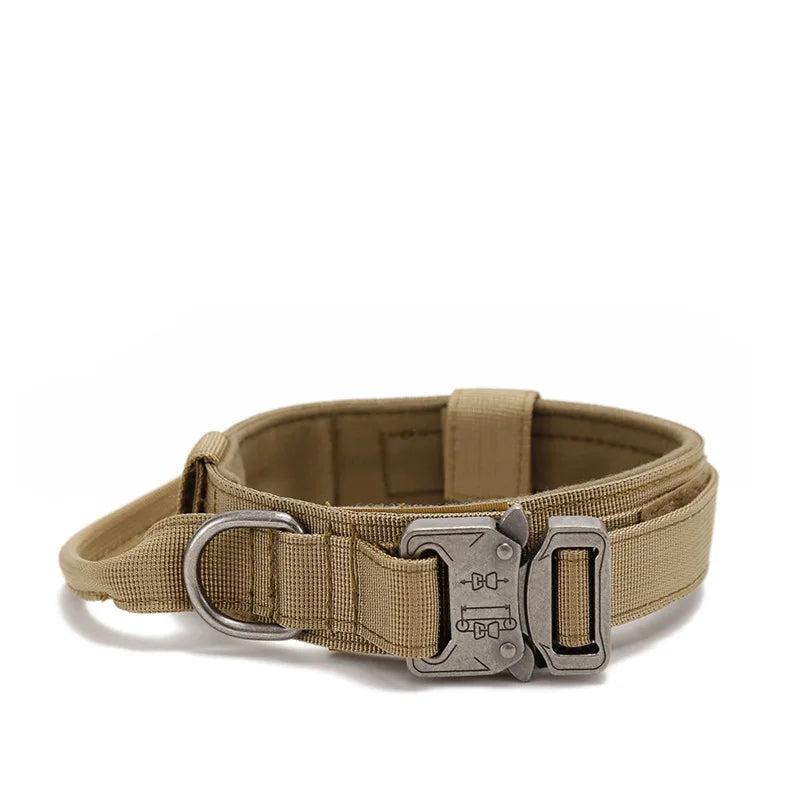 Outdoor Tactical Pet Collar Large Size Dog Collar Adjustable Outdoor Training Pet Collar