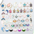 Oil Dropping Alloy Marine Animal Ocean Themed Charms Pendant Assorted Enamel Mermaid Starfish Seashell Beads for Jewelry Making