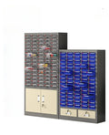 Industrial Steel Parts Cabinet with Key Lock Compact Drawers for Tools and Equipment