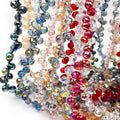 Wholesale AAA Faceted Glass Teardrop Bead Bracelet Loose Crystal Drop Beads 6/8/10mm More 25 Colors OEM/ODM Brand China DIY