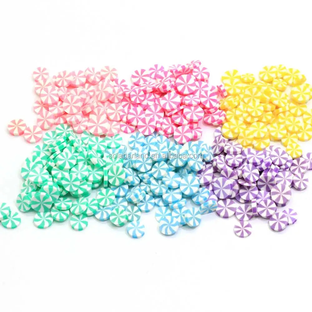 Sweet Candy Slice Polymer Clay Craft for Nail Art Accessory Slime Fillers