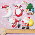 Hot Sale Christmas  Refrigerator Fridge Magnet Stickers Christmas Gifts DIY Flatback Cabochon Accessories