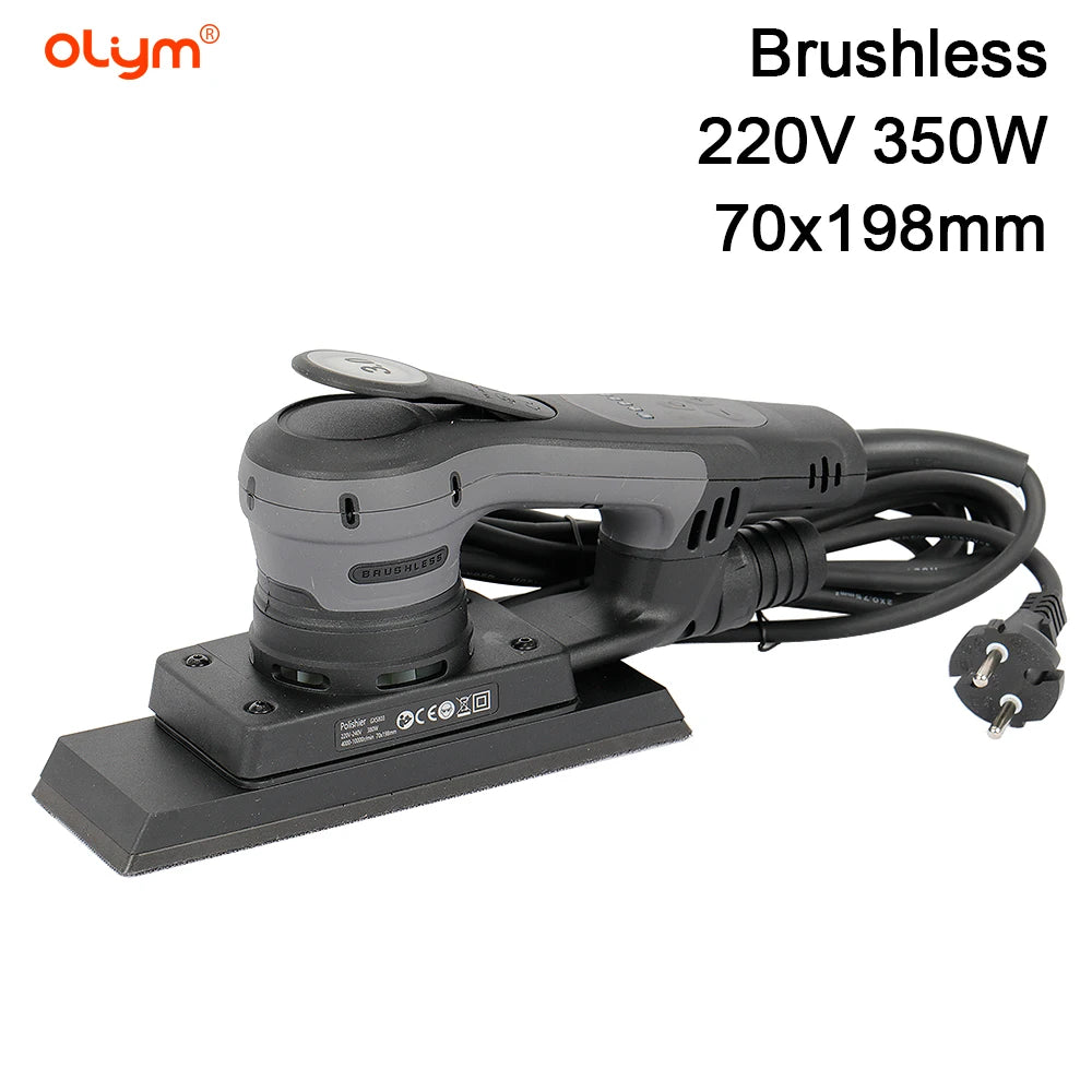 Brushless Iron Metal Car Orbital Eccentric Electric Sander 220V Variable Speed 350W Professional Grade
