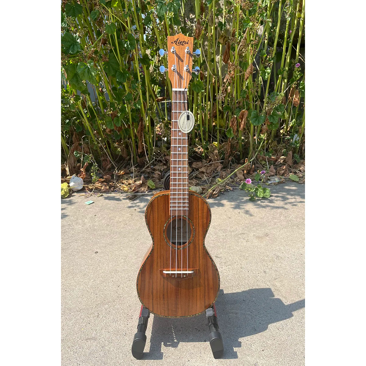 Aiersi Koa Pili Koko Brand Professional Musical Instrument Ukelele Concert All Solid Wood Ukulele High Grade Custom Logo OEM ODM