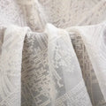Wholesale All-Floral Design White Dyed 100% Polyester Embroidery Fabric for Wedding Dresses Boys' Bags-Anti-static Breathable