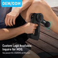 Temperature Control Warm Metal Head Massage Gun Deep Tissue Vibration Body Fascia Thermal Therapy Heat Cold Massage Gun