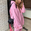 PASUXI Custom Logo Women's Casual Winter Sweatsuit Two-Piece Hoodie Joggers Tracksuits Set for Puff Print Logo Workout Jacket