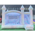 Inflatable Tie Dye Bounce House Castle with Slide for Party Rental