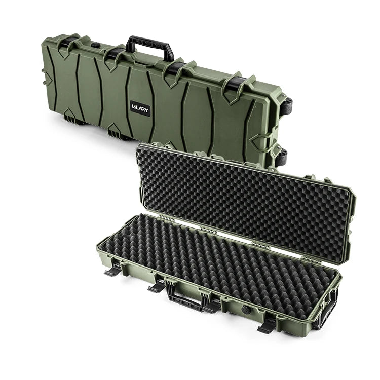 GLARY Safety Long Gun case Storage Hard Shell Waterproof Plastic Gun case Box Wholesale Tactical Gun Carrying case for Outdoors