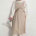 Nordic Quality Korean Cotton Vest Apron Reusable Home Kitchen Coffee Shop Waist Bib Cross Border Foreign Trade Factory