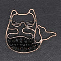 2026 Natural Crystal Black Obsidian Wire Wrapped Cat Shaped Copper Edge Healing Crystal Pendant for Jewe Folk Craftslry