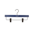 Wholesale High Quality Wooden Adult Children Clothing Non Slip Space Saving Floor Type Pants Hanger with Clip