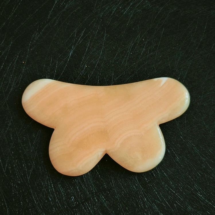 2026 Mushroom Gua Sha Masaj Facial Massager Yellow Jade Guasha Jade Scraping Massage Tool