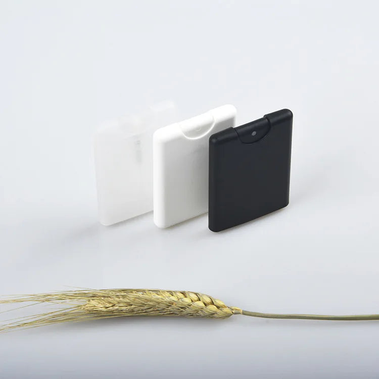 New Empty Pocket Perfume Bottle 20ml Credit Card Spray Plastic Bottle Square Flat Shape Water Misty Sprayer
