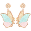 Butterfly Earring Bump Color Water Grain Temperament Personality Retro Earring Pendant