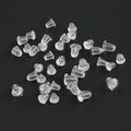 G2684 Wholesale 1000Pcs/Bag 8000Pcs/Bag Round and Bullet Transparent Clear Resin Rubber Earring Back Stopper Silicone Ear Plugs