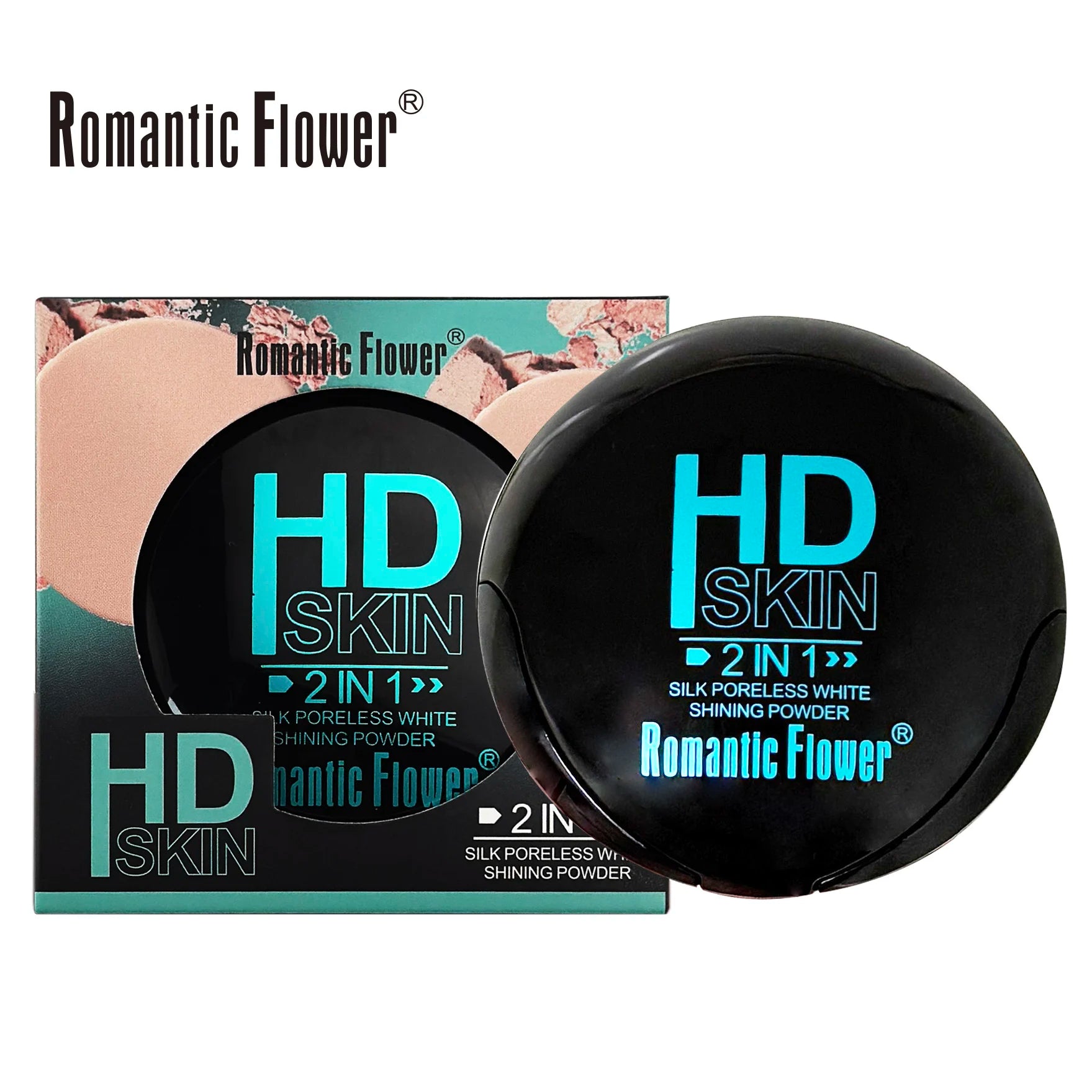 New Design Makeup Full Coverage Waterproof Fit Me Face Compact Pressed Powder for Dark Skin